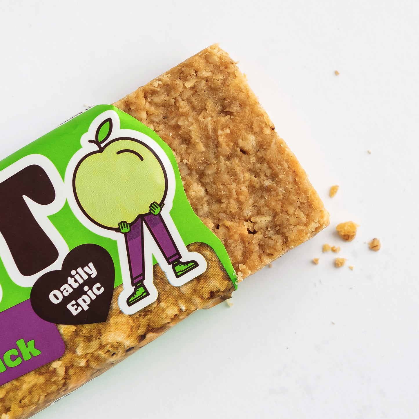 Close up of a half opened Apple Giant Bar