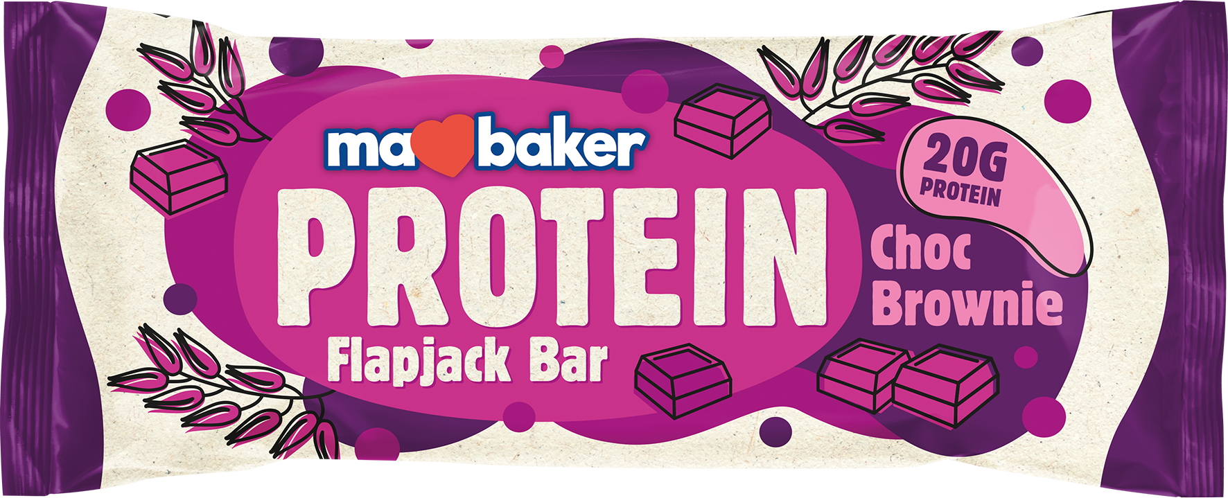 Chocolate Brownie Giant Flapjack Protein Bar 90g